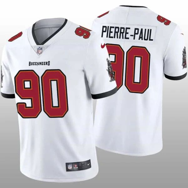 Men Tampa Bay Buccaneers 90 Jason Pierre-Paul Nike White Vapor Limited NFL Jersey